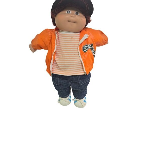 Cabbage Patch Vintage 1985 17" Boy Brown Hair Eyes Kenton Bo Birth Certificate - Picture 3 of 12